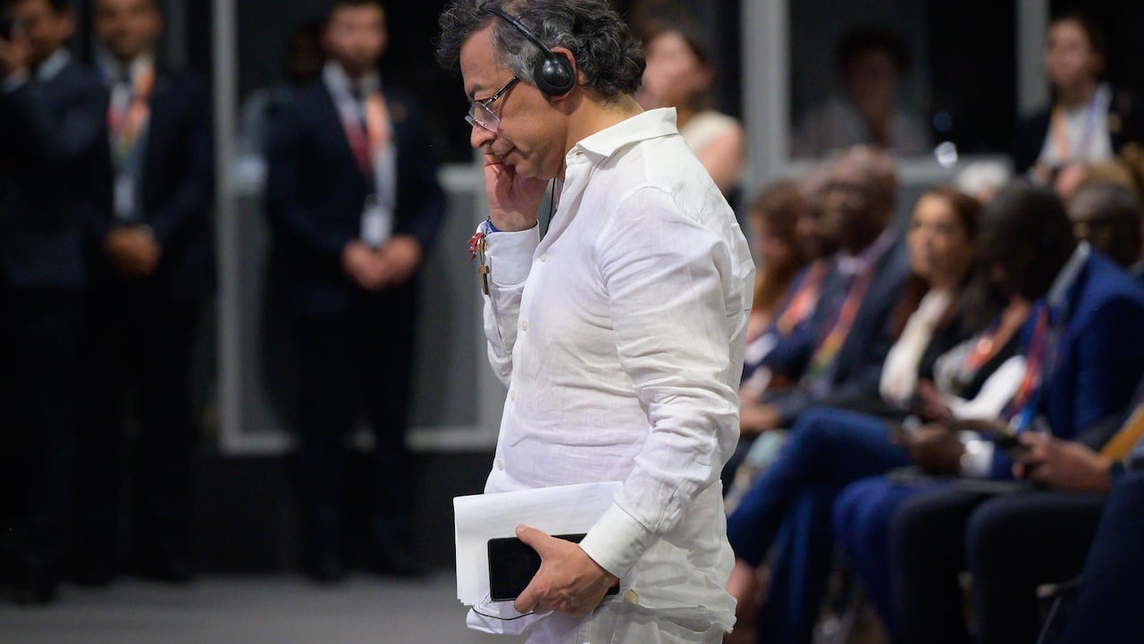 El presidente, Gustavo Petro, el 30 de junio de 2025 en Sevilla (España)