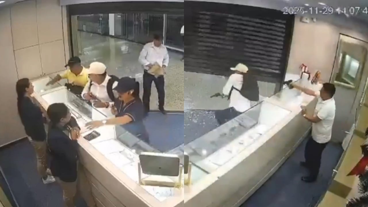 Imágenes del video que muestra la forma en la que se desencadenó la balacera en un centro comercial de Bucaramanga.