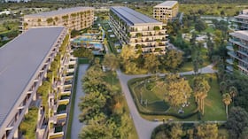 En morros park 2, la comunidad gira en torno a un gran parque donde prima el verde de la vegetación nativa.