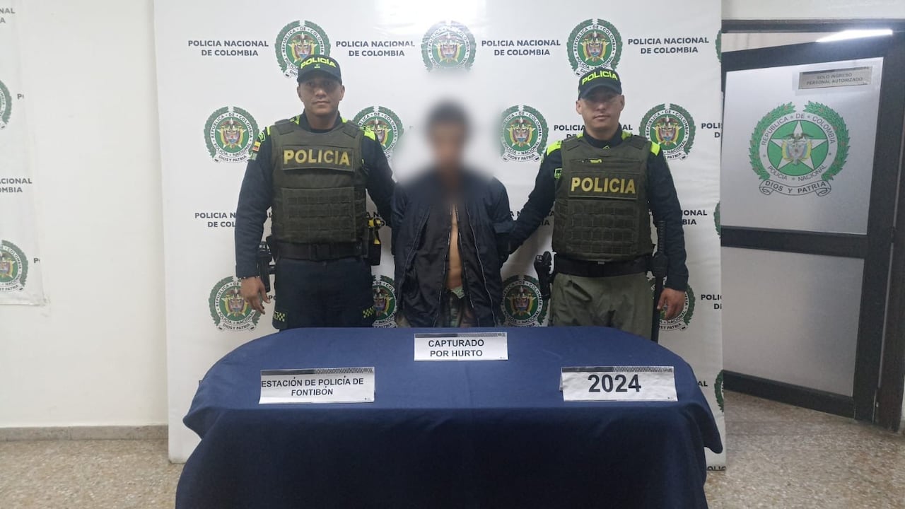 Alias 'Pikachu' fue capturado por las autoridades en un operativo en Fontibón.