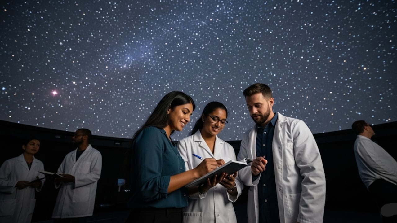 Un insecto nocturno sorprendió al orientarse usando las estrellas. (imagen de referencia generada con IA)