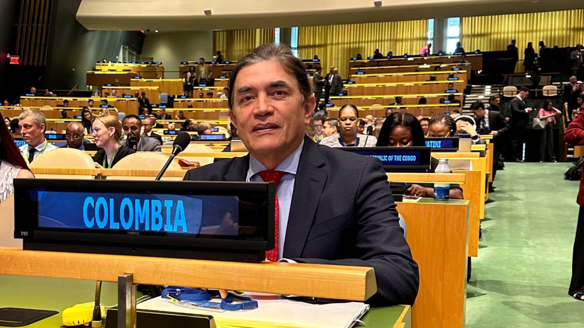 Gustavo Bolívar estuvo en foro de la ONU.