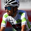 MOS, SPAIN - SEPTEMBER 04: Egan Arley Bernal Gomez of Colombia and Team INEOS Grenadiers after the 76th Tour of Spain 2021, Stage 20 a 202,2km km stage from Sanxenxo to Mos. Alto Castro de Herville 502m / @lavuelta / #LaVuelta21 / on September 04, 2021 in Mos, Spain. (Photo by Stuart Franklin/Getty Images)