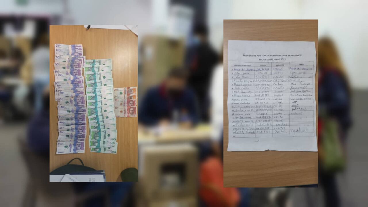 Los capturados tenían más de tres millones de pesos en efectivo