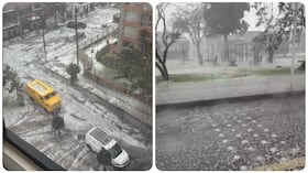 Conductores en Bogotá deben extremar las precauciones cuando la caída de granizo afecta las condiciones de las vías.