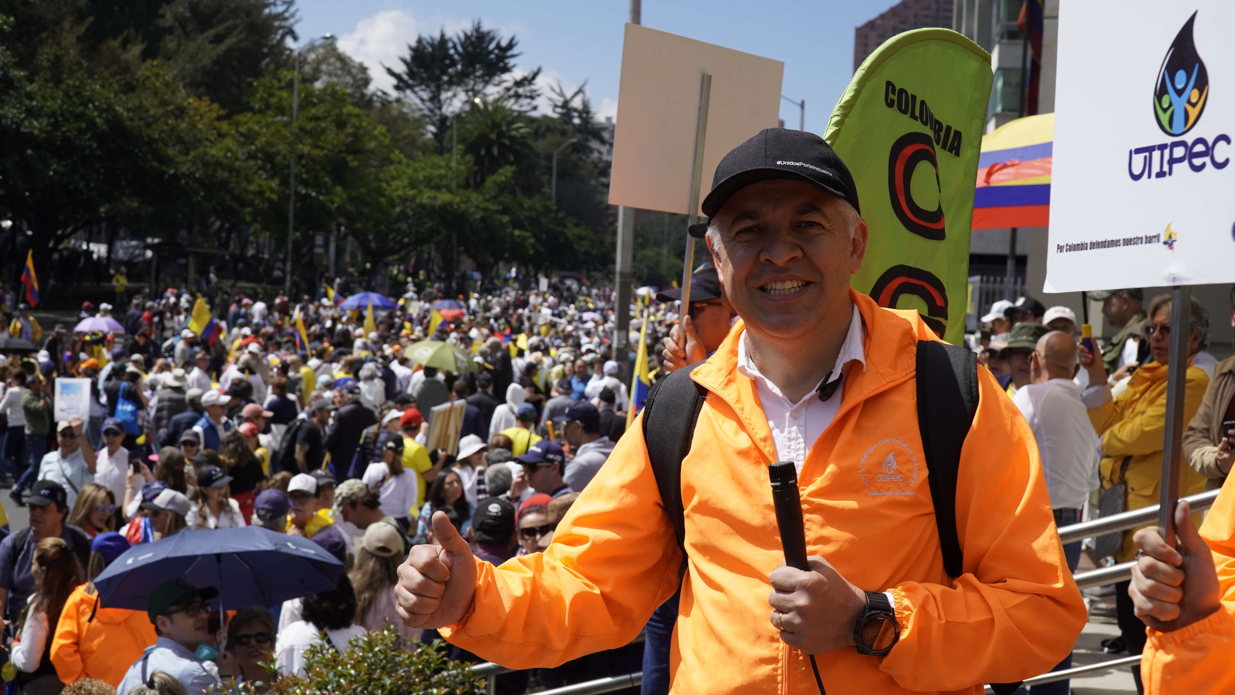 Alejandro Ospina Angarita, presidente de la Unión de Trabajadores de la Industria Petrolera y Energética de Colombia (Utipec) miembro de la mesa ejecutivo de la Confederación Nacional del Trabajo.
