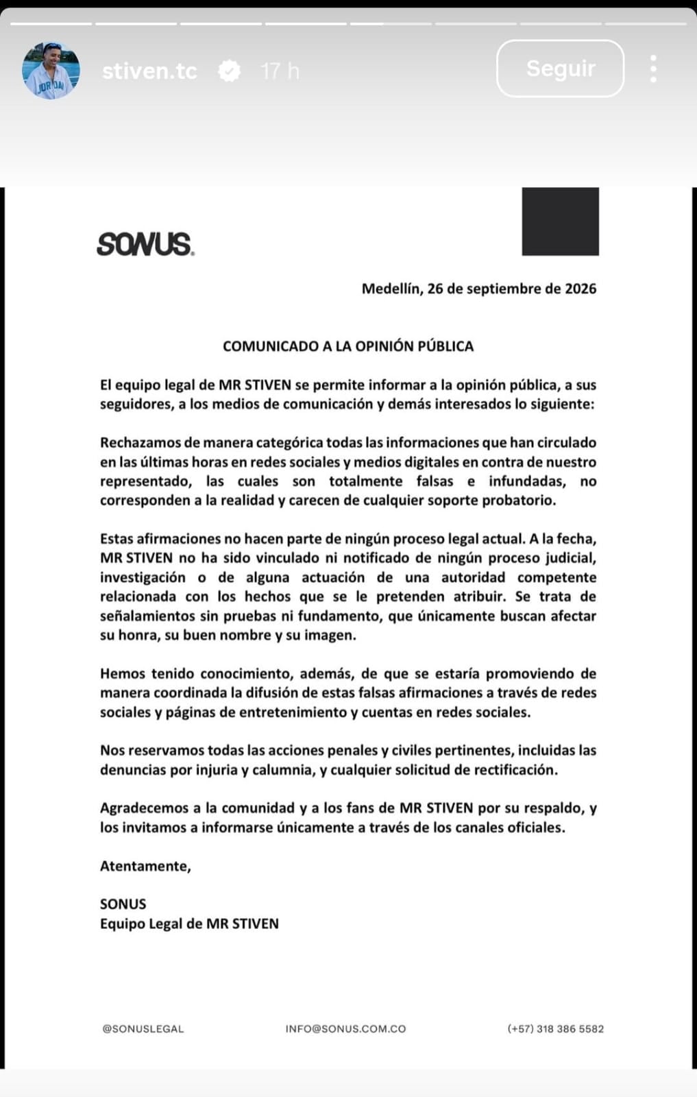 Denuncian al 'streamer' 'Mr. Stiven' por presunto abuso a menor