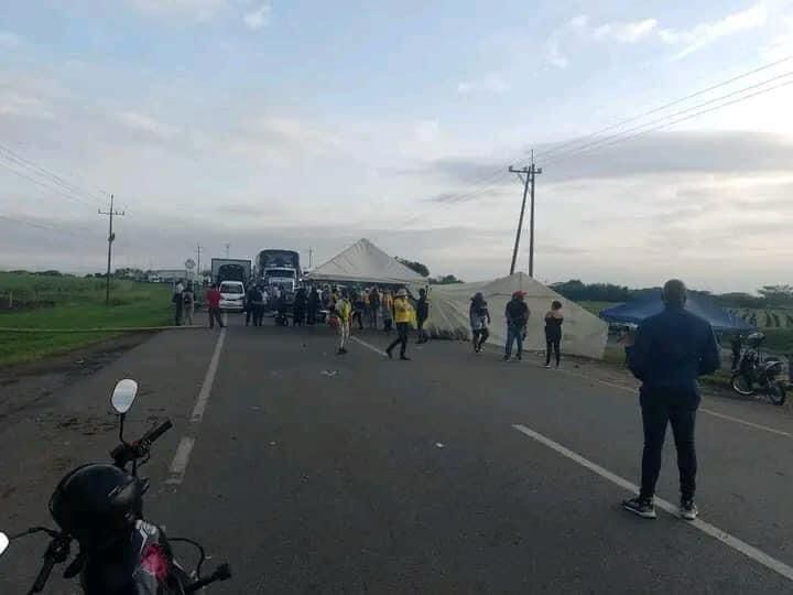 Bloqueos en la vía Panamericana