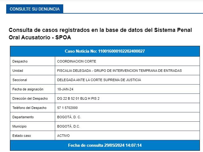 Los procesos donde aparece mencionado el nuevo comandante del Ejército, el general Emilio Cardozo, se encuentran en las Fiscalía Delegadas ante la Corte Suprema de Justicia.