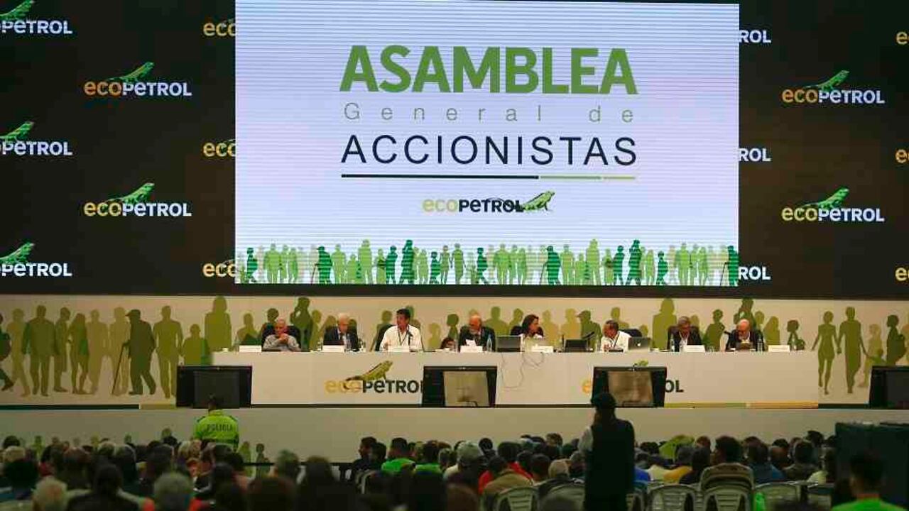 La asamblea de Ecopetrol se realizará a finales de marzo. Esta es una escena de la asamblea de 2018.