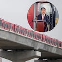 El embajador de China en Colombia, Zhu Jingyang, recorrió la Línea 1 durante una jornada de pruebas del proyecto.