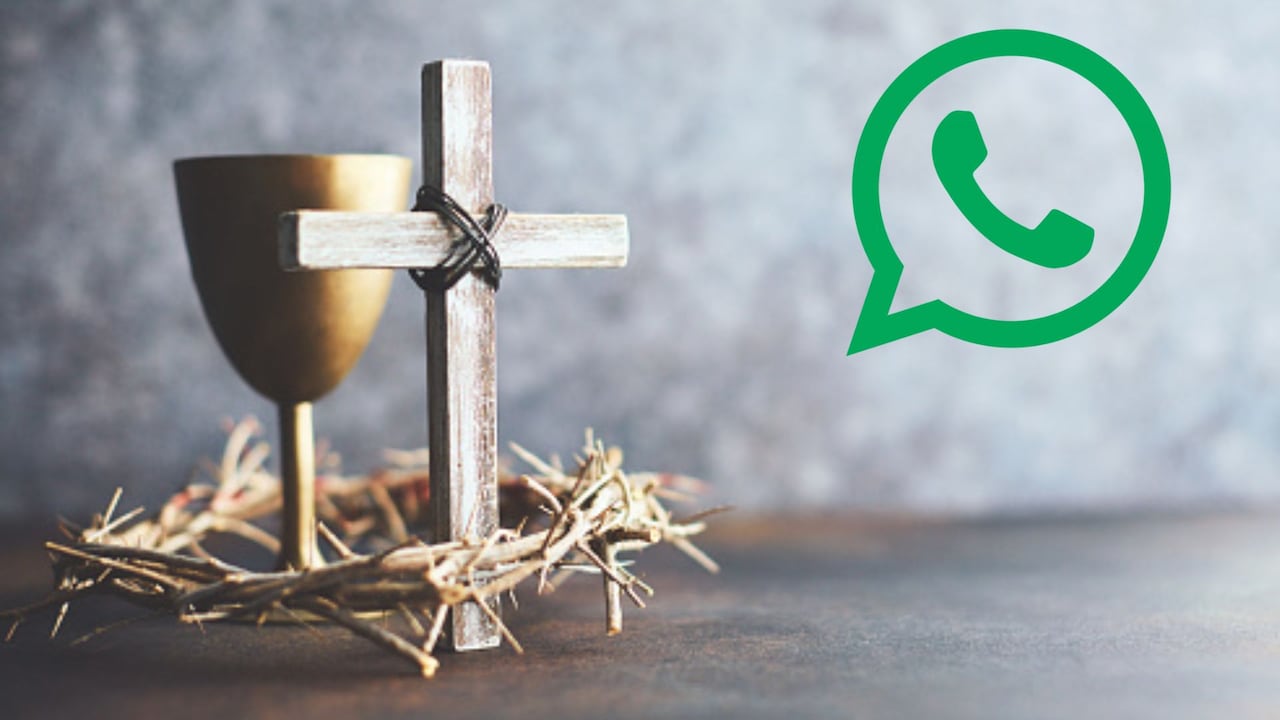 En Semana Santa muchos aprovechan para enviar mensajes referentes a la celebración por WhatsApp.