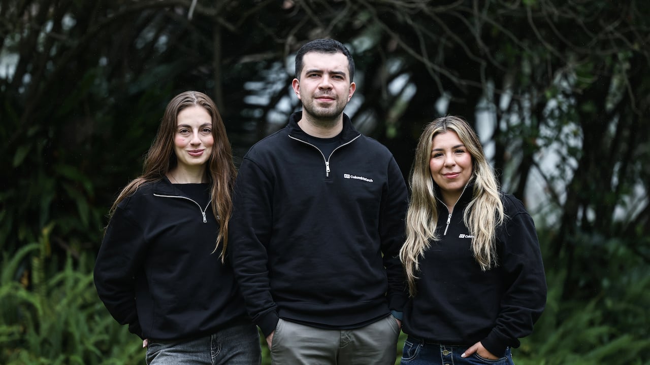 María José Echeverry, Nicolás Cruz y Laura Forero, fundadores de Colombia Tech Week.
