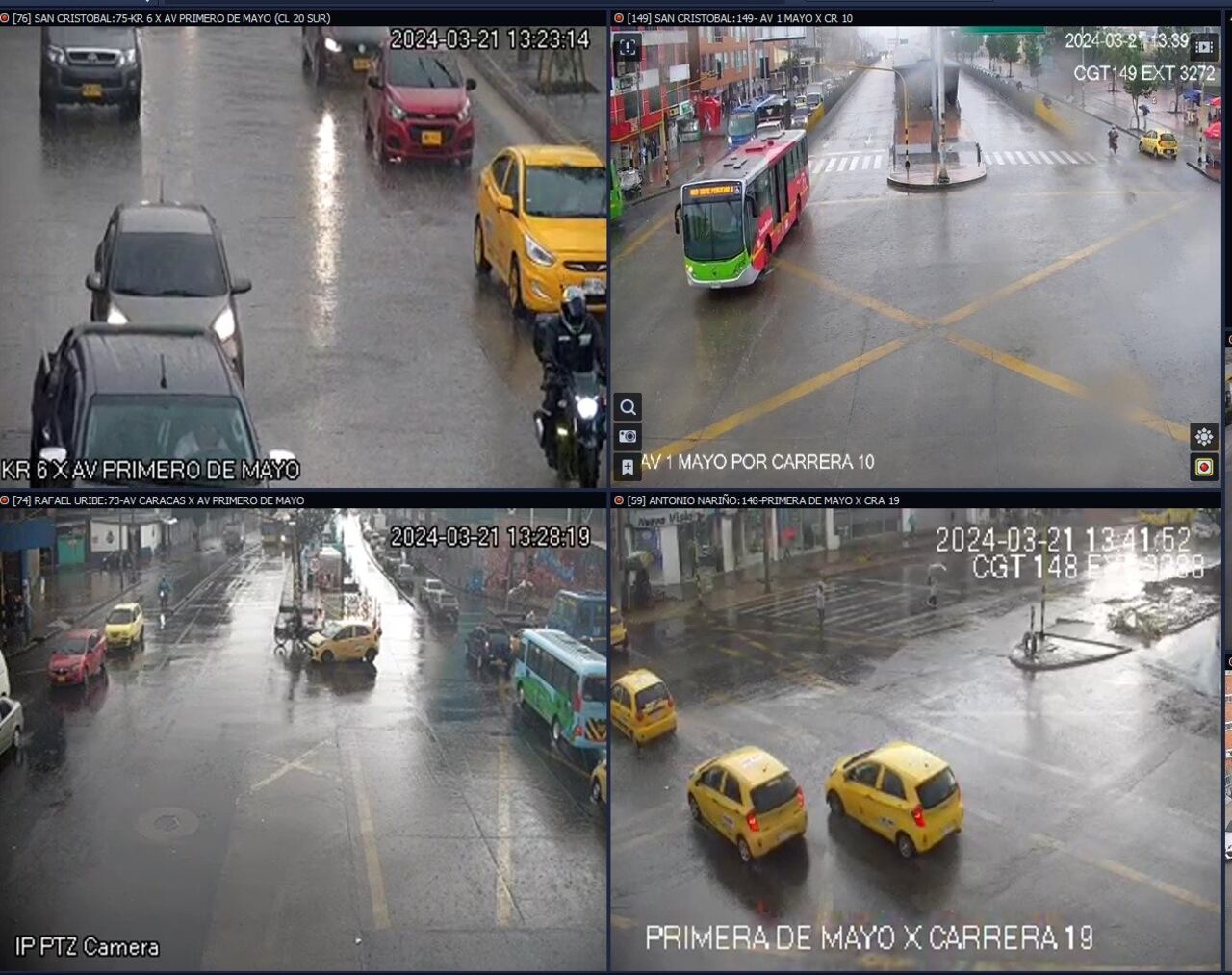 Así avanza la movilidad durante la tarde de este jueves.