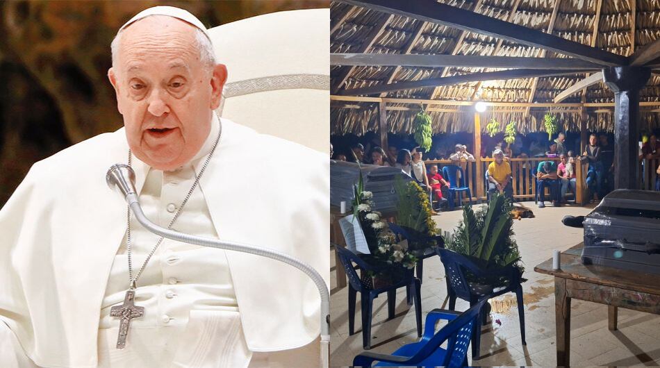 Papa Francisco habló de doble crimen en Antioquia.