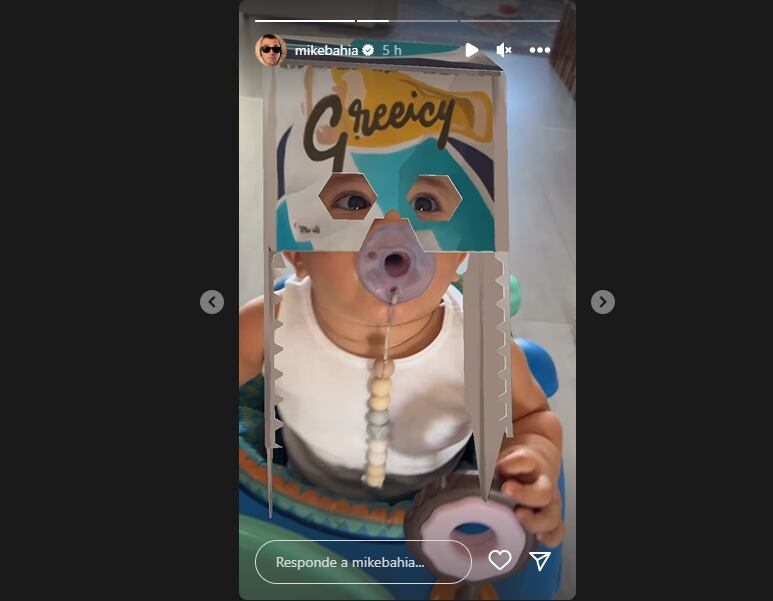 Kai, hijo de Mike Bahía y Greeicy Rendón