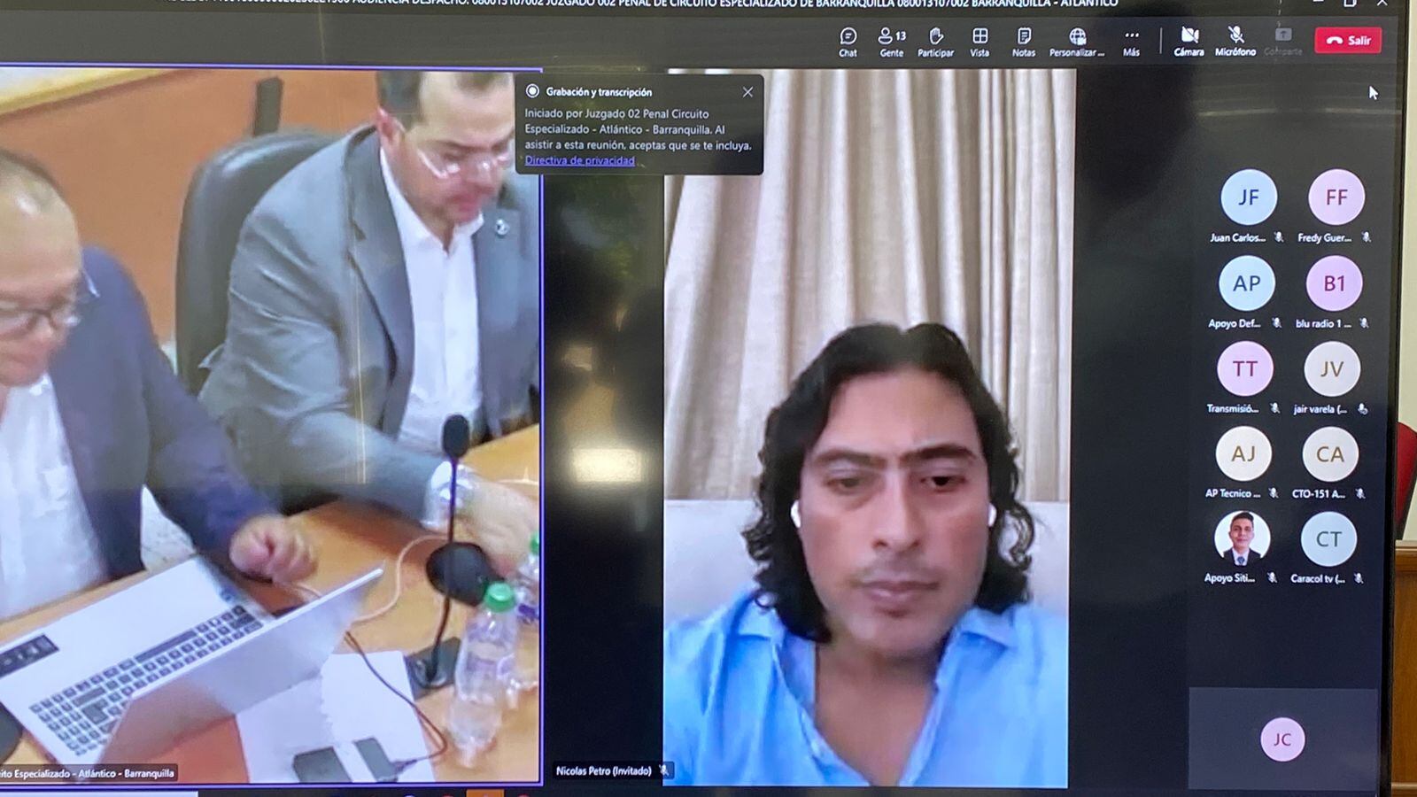 Nicolás Petro le ganó un round a la presencialidad en los juzgados de Barranquilla. No volverá a los juzgados