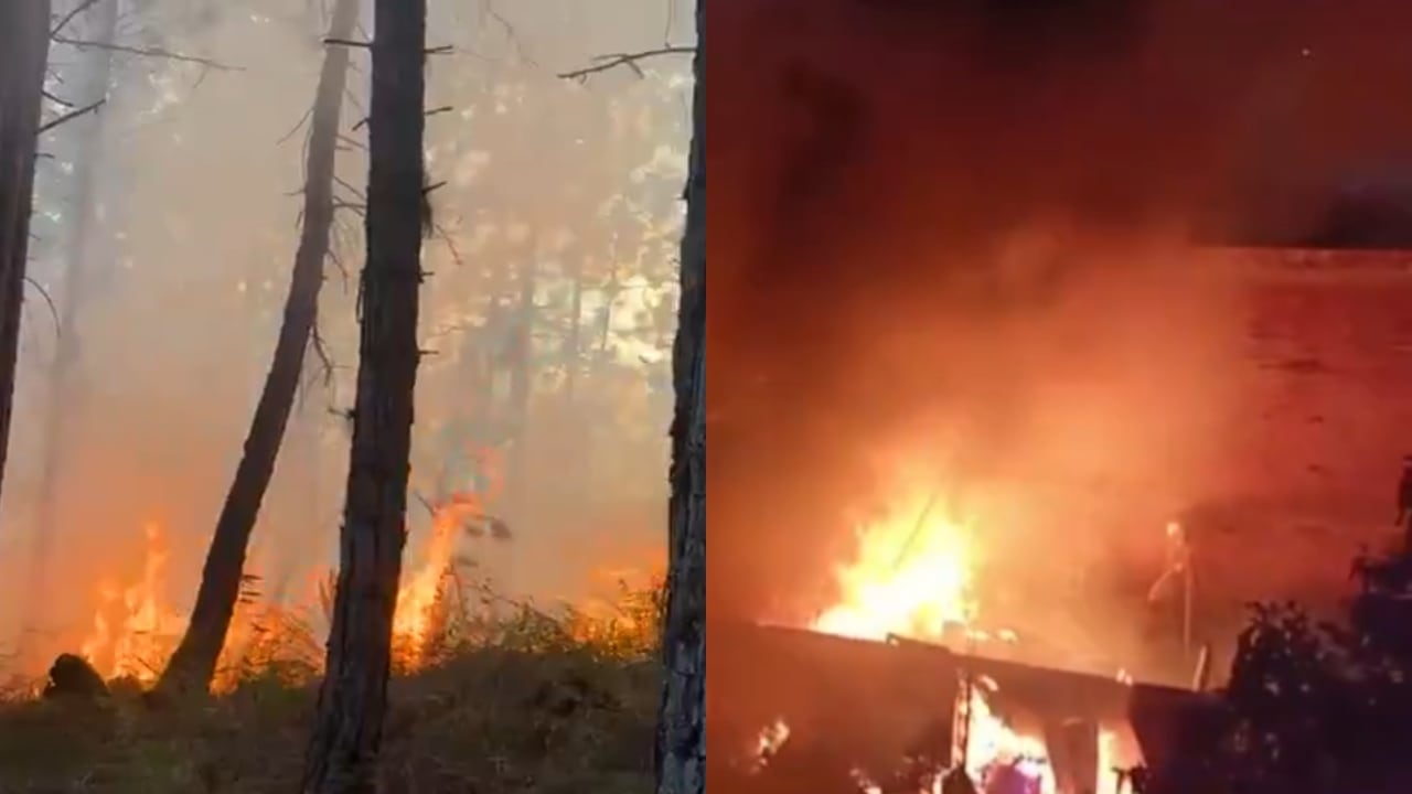 Incendios en Bello y Rionegro, respectivamente.