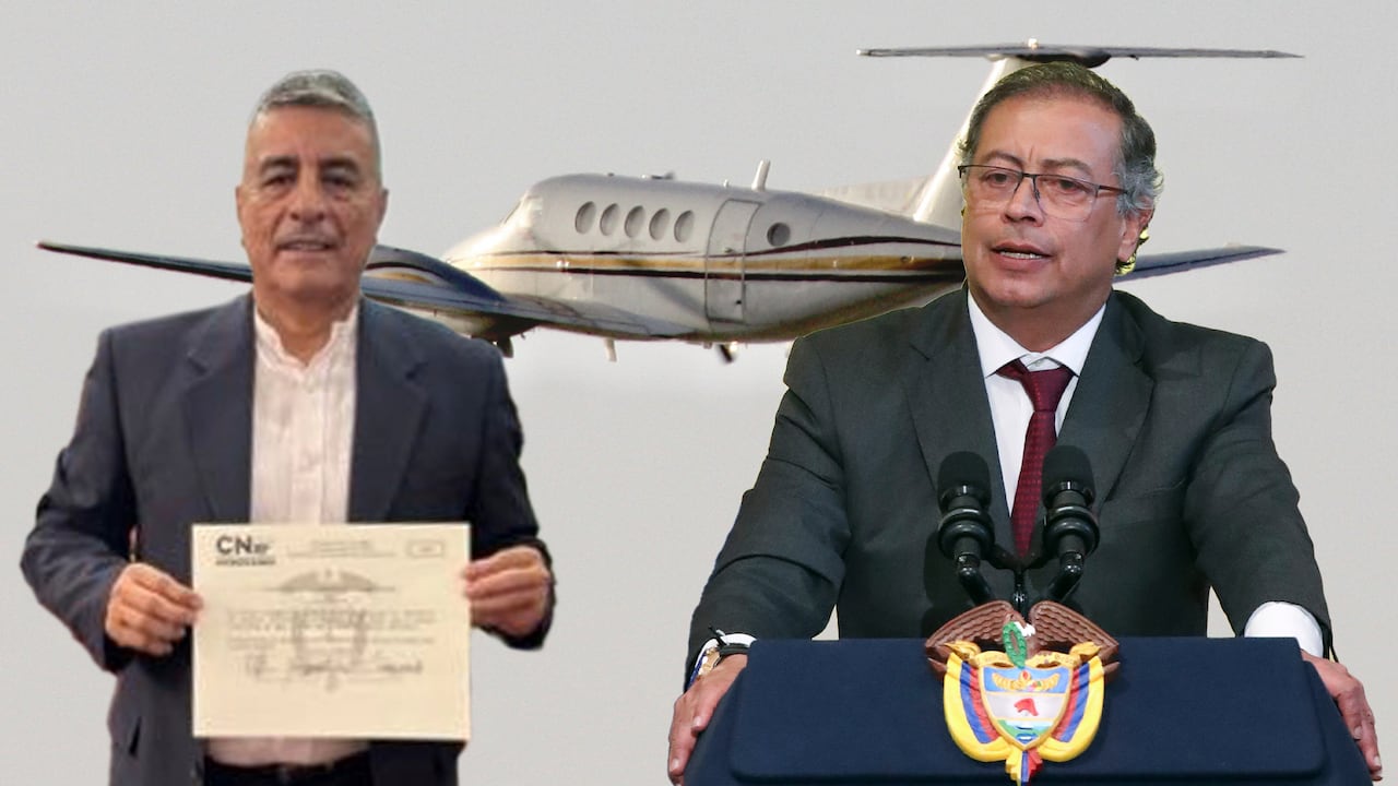 Gustavo Petro y diputado avioneta del vuelo Cali -Bucaramanga