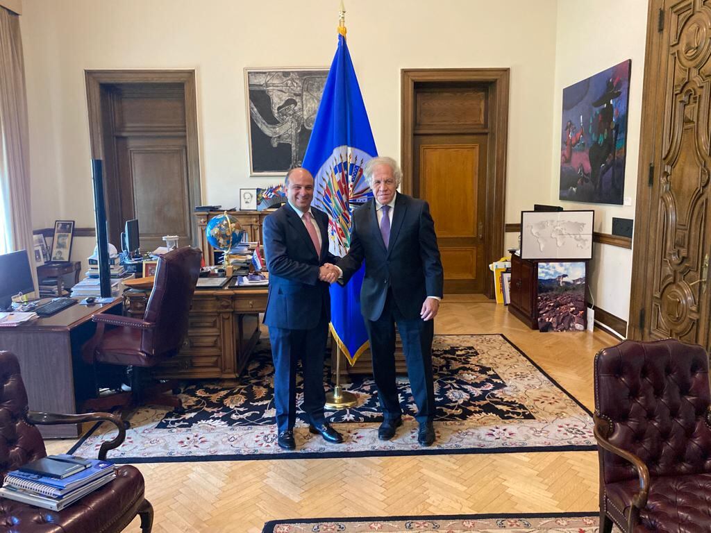 El Defensor del Pueblo se reunió con Luis Almagro en Estados Unidos.