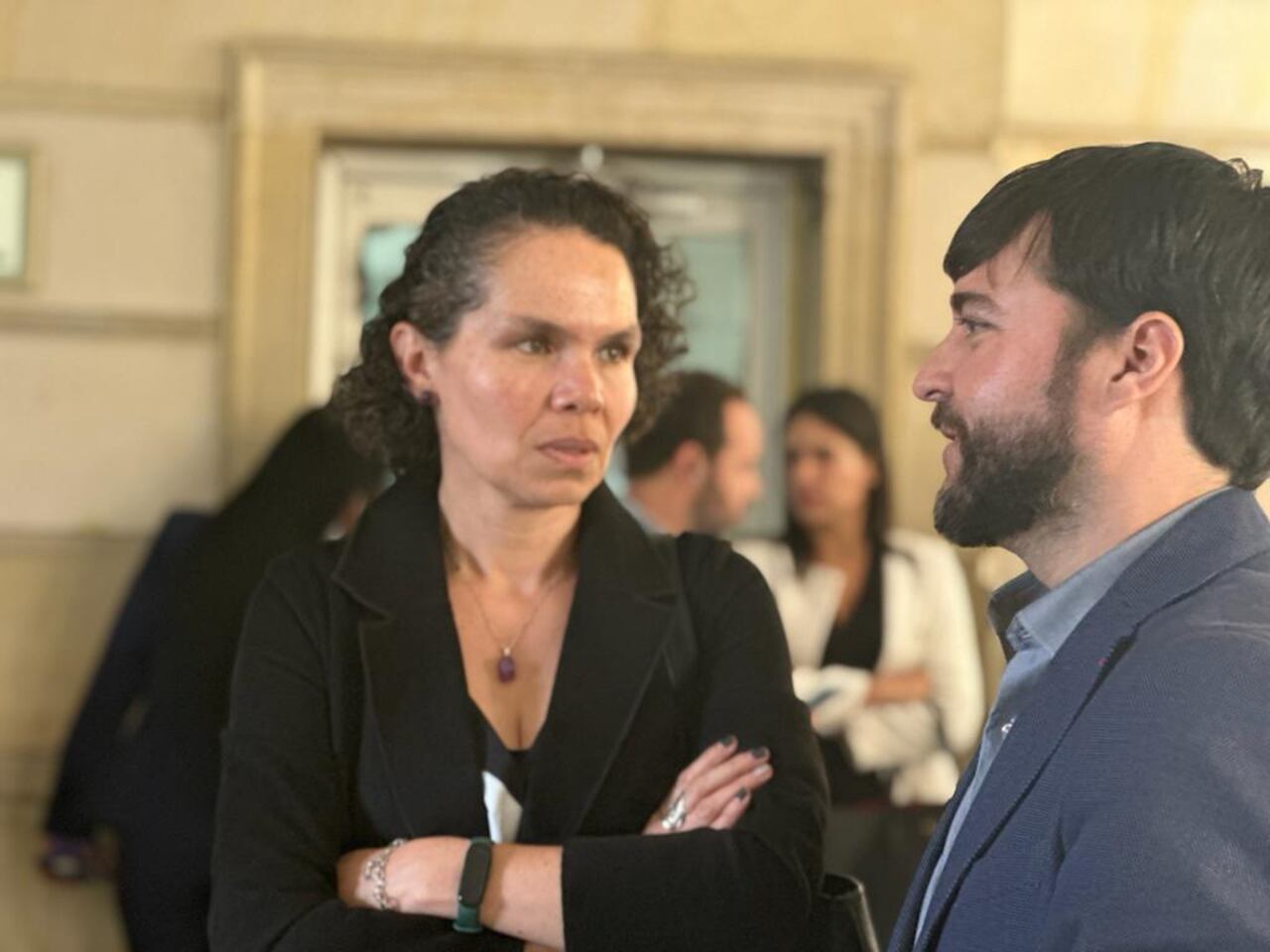 Ministra de deportes y alcalde de Barranquilla