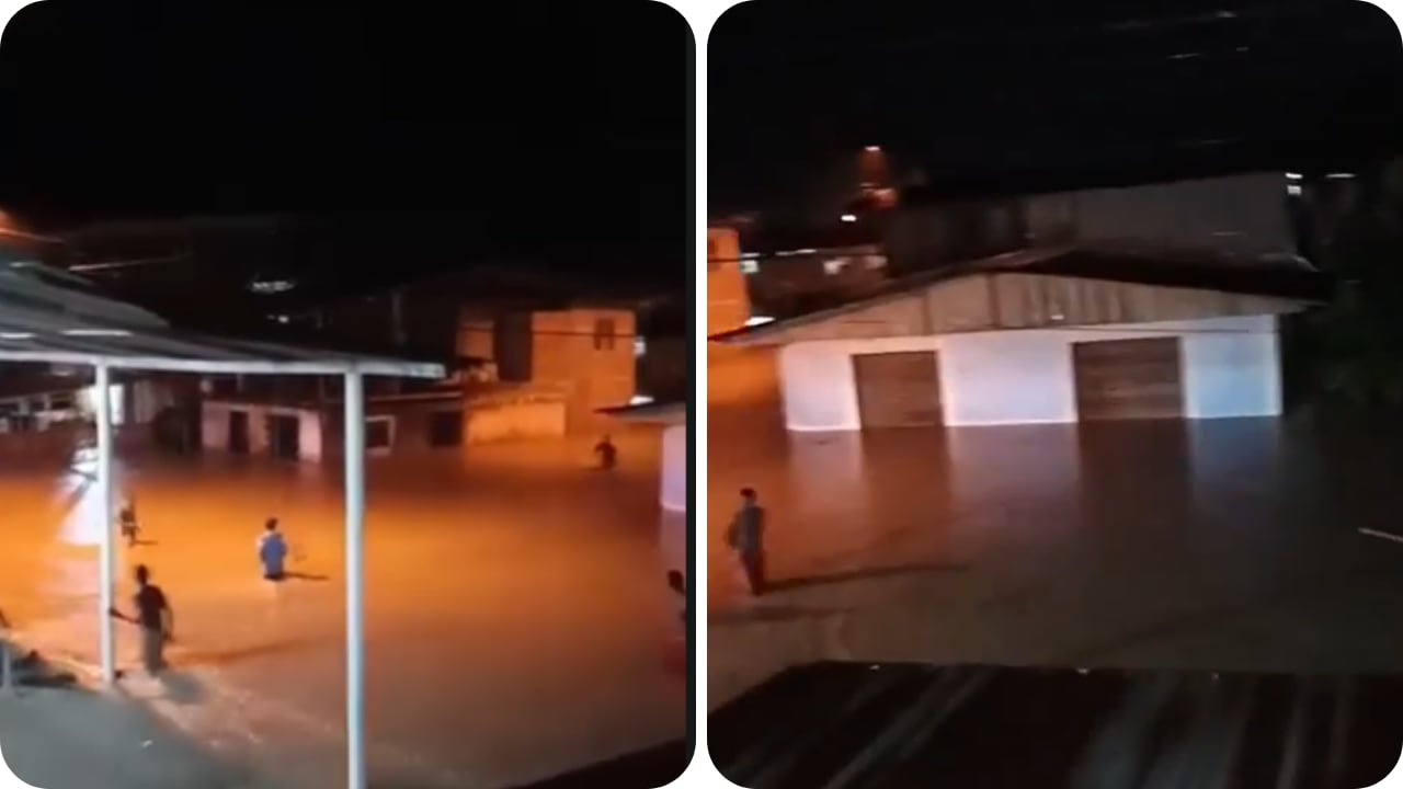 La emergencia se presentó mientras continuaban las lluvias y aumentaba el nivel del río.
