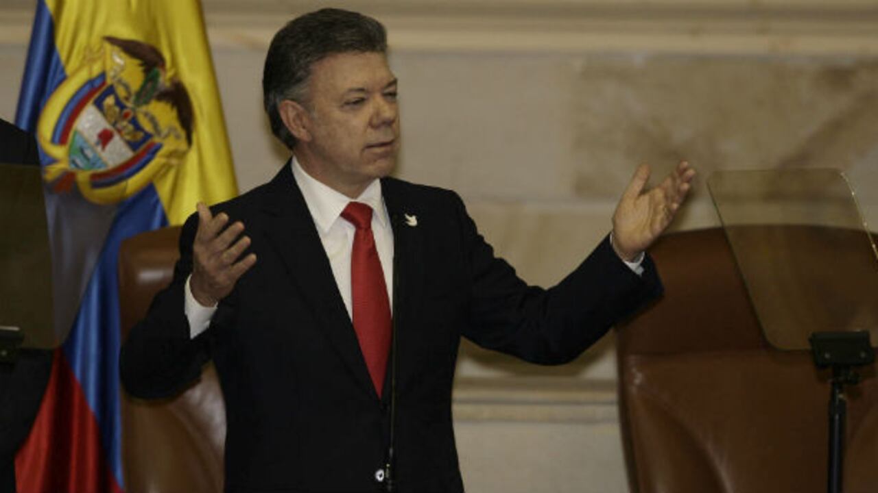 En sus palabras ante el Legislativo recién juramentado, el mandatario puso de presente el trabajo por la paz.