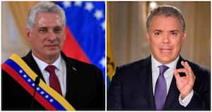 Miguel Diaz e Iván Duque.