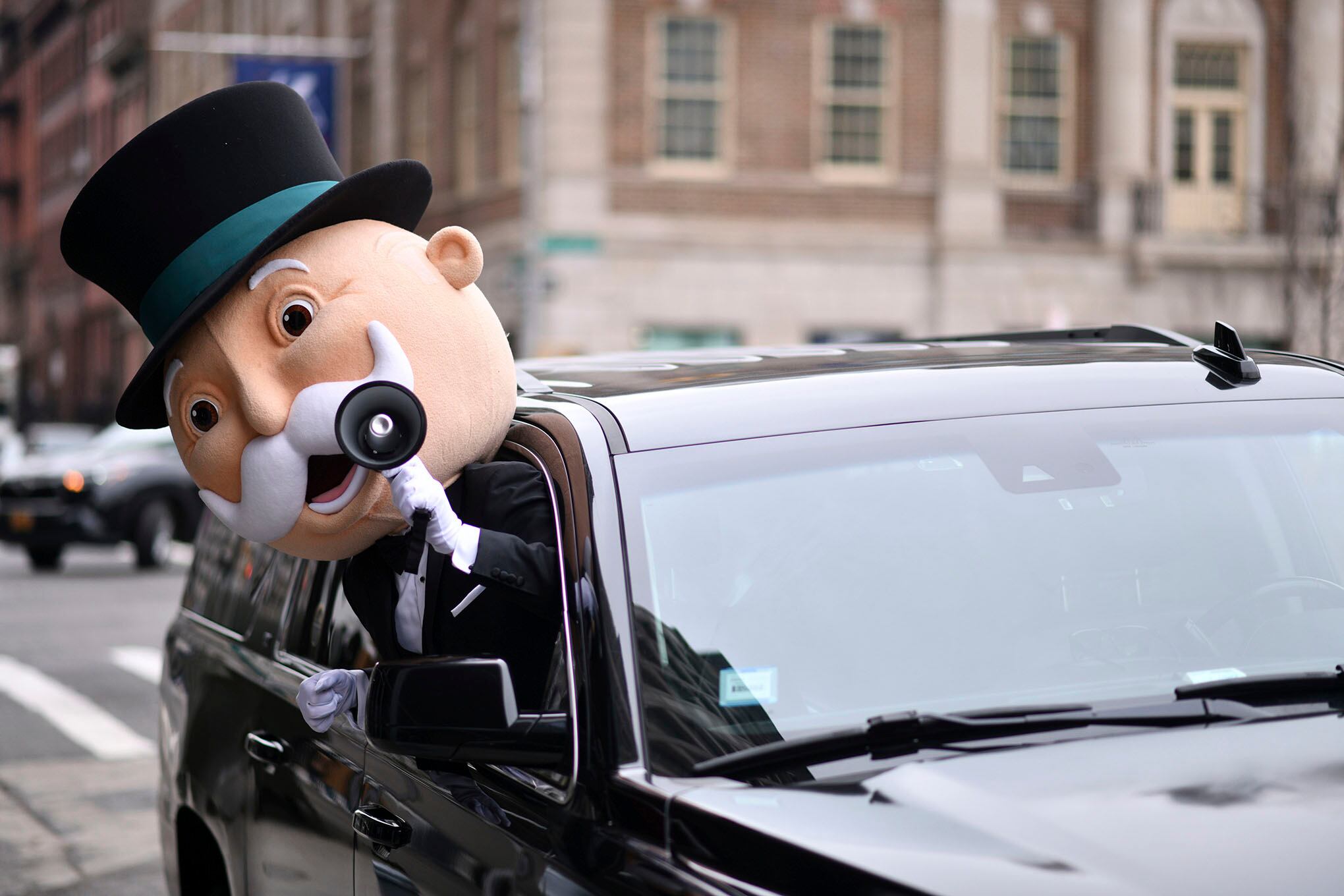 El señor Monopolio en Nueva York.