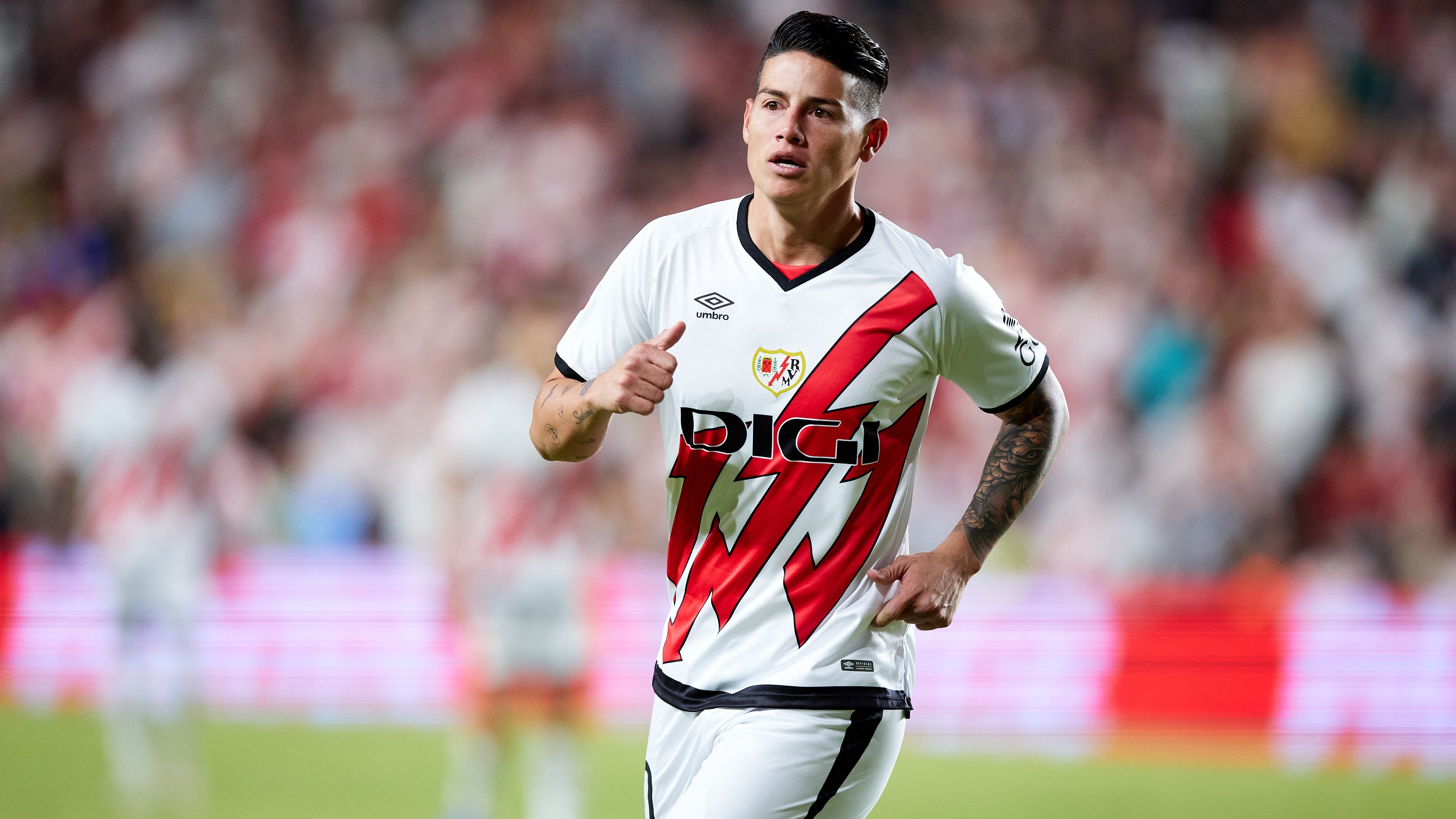 James Rodríguez, colombiano al servicio del Rayo Vallecano español.