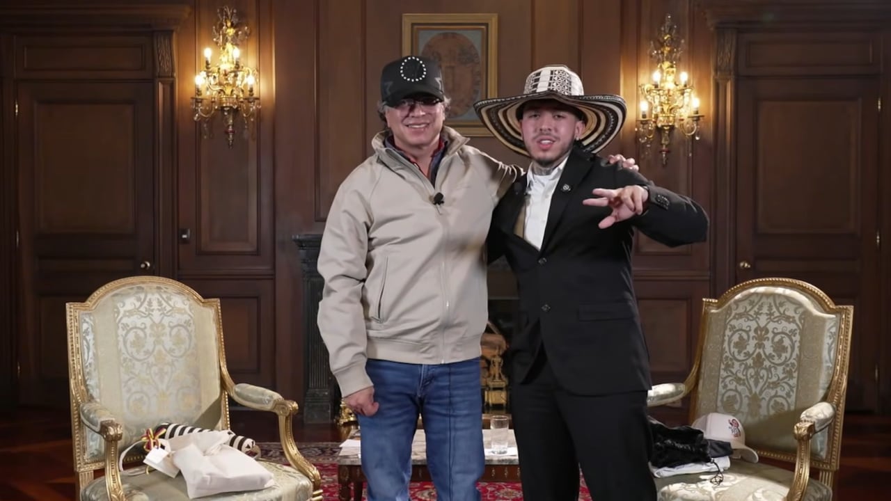 Westcol y Gustavo Petro juntos en la Casa de Nariño el jueves 26 de marzo de 2026.