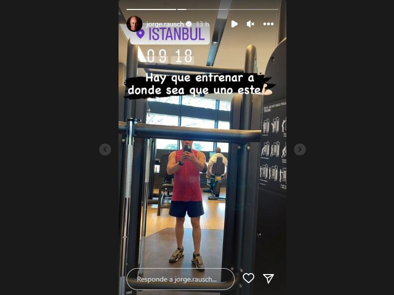 El chef está de vacaciones pero no deja de entrenar