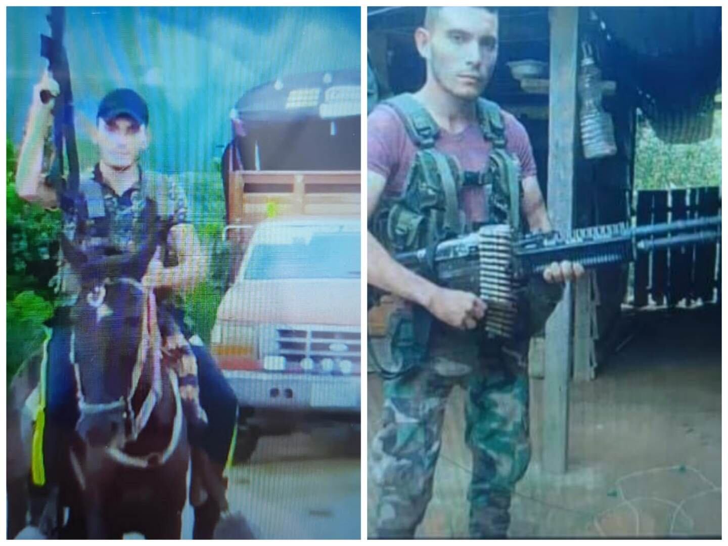 Imágenes en su labor delictiva.