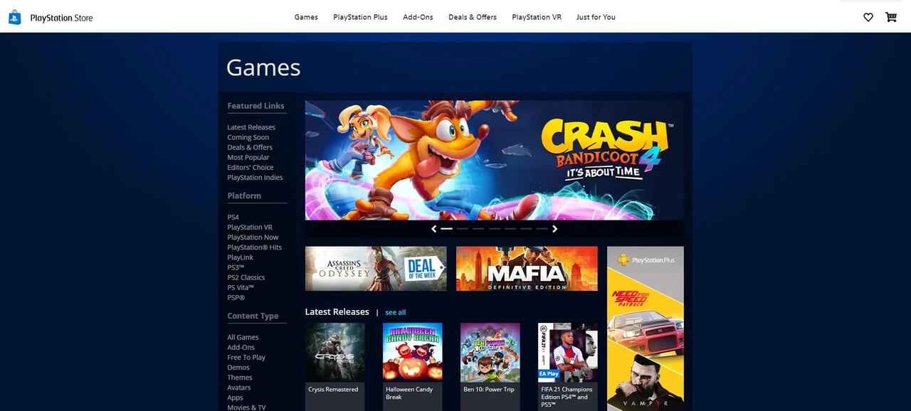 Usualmente la PlayStation Store ofrece descuentos en juegos digitales para PS4 y PS5