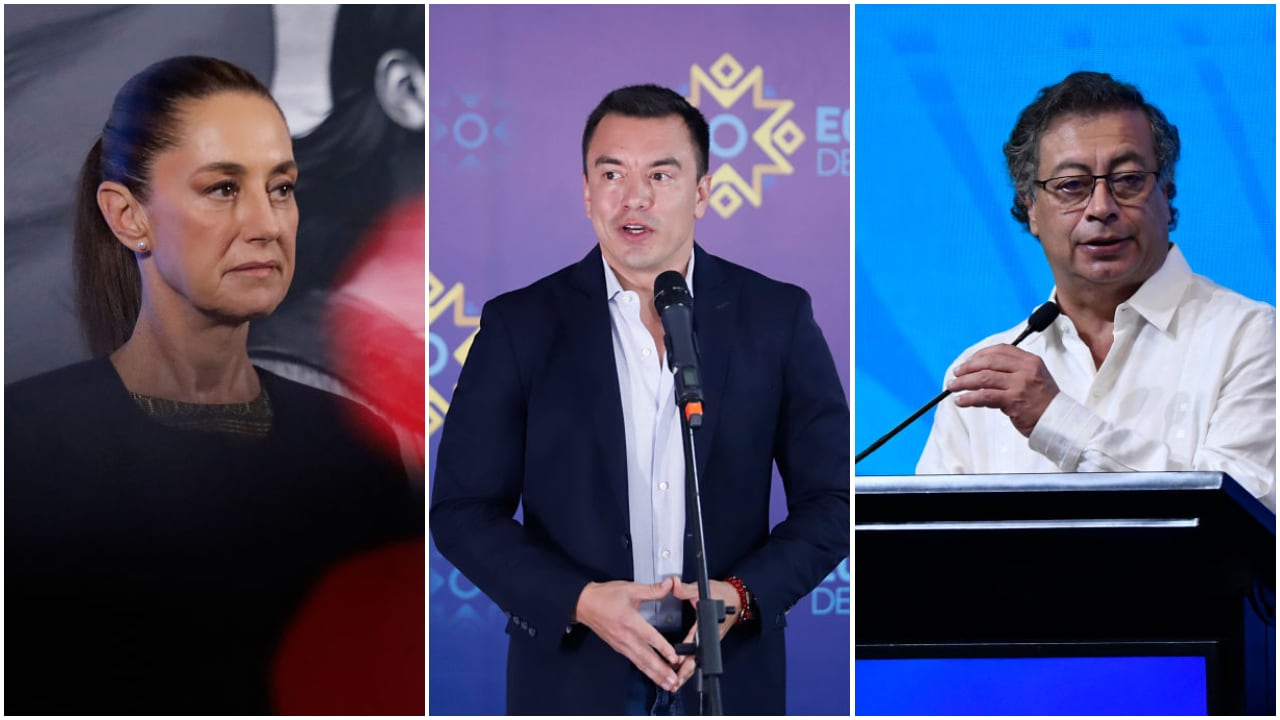 Claudia Sheinbaum cerró las posibilidades de restablecer las relaciones con Ecuador, y se refirió a su homólogo colombiano, quien no aceptó la victoria de Daniel Noboa.