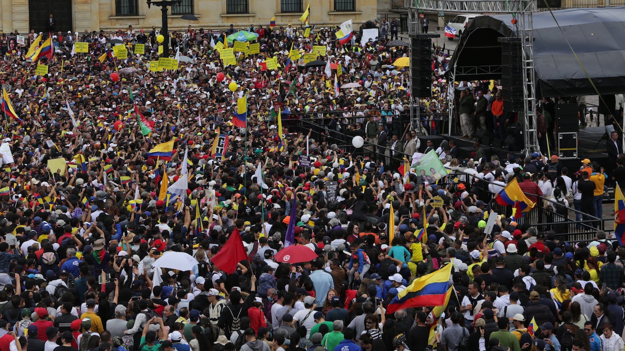Plaza de Bolívar en el discurso del presidente Gustavo Petro