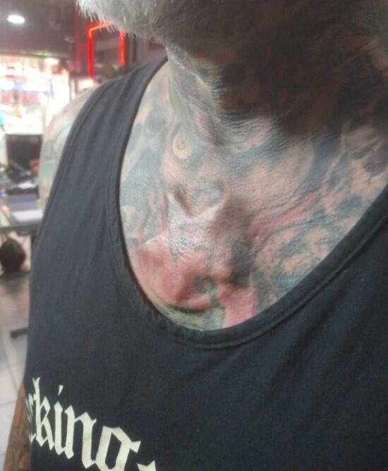 Modificaciones corporales de Víctor Hugo Peralta