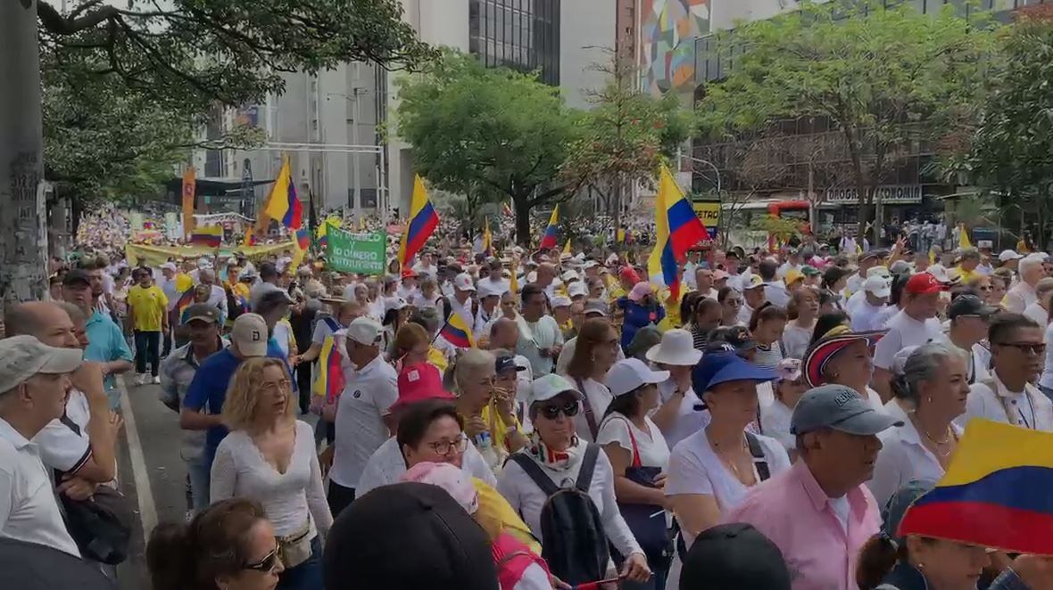 Marcha 21 de abril en Medellín