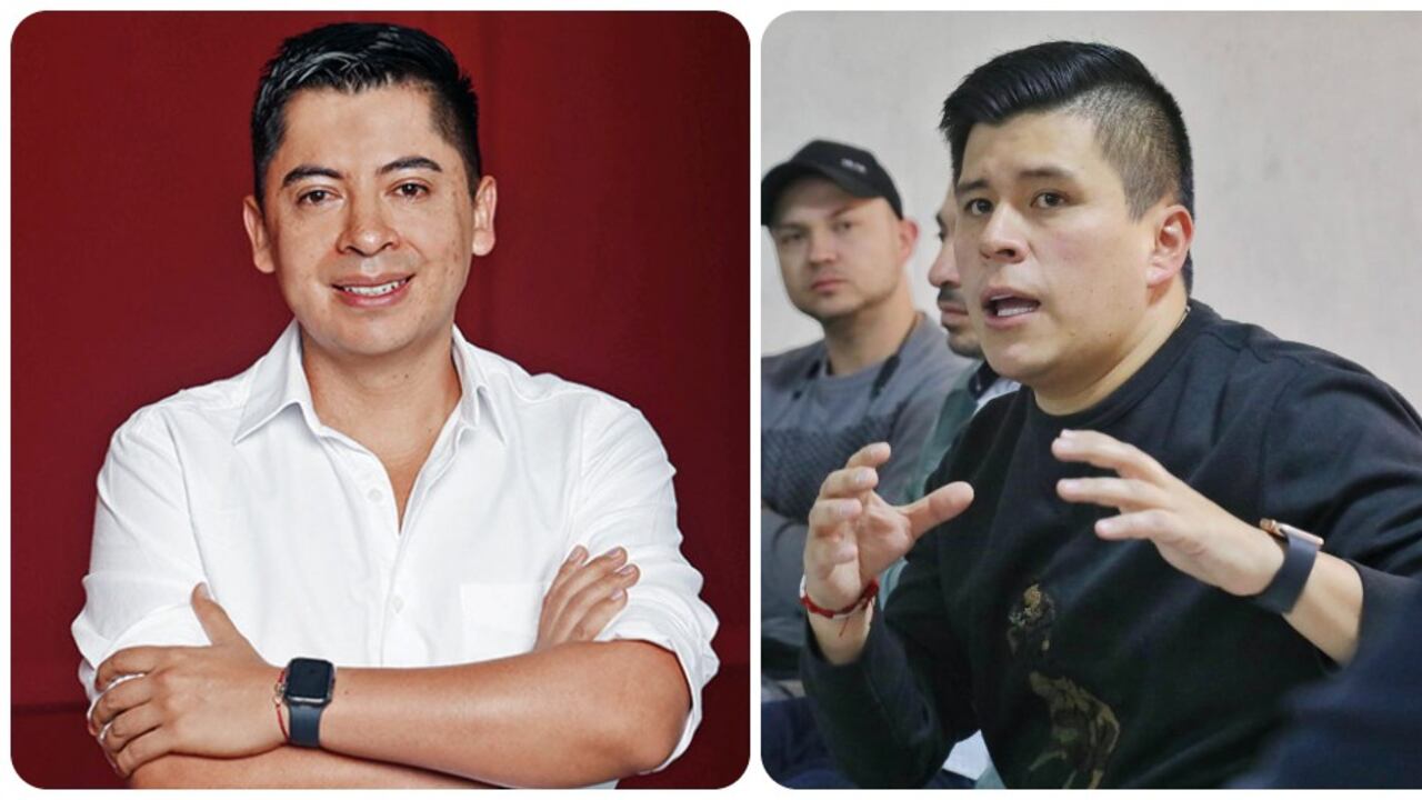 Ariel Ávila y el candidato Danny Caicedo.