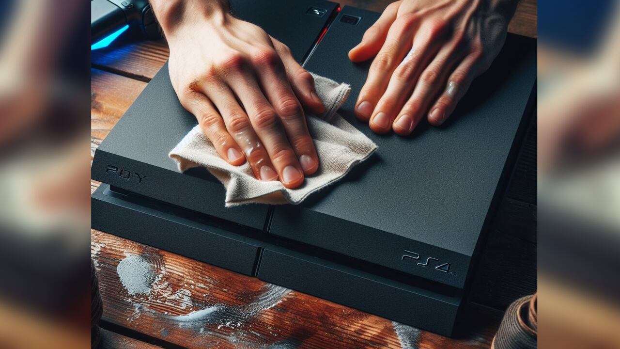 Una limpieza adecuada previene que la suciedad deteriore la consola.