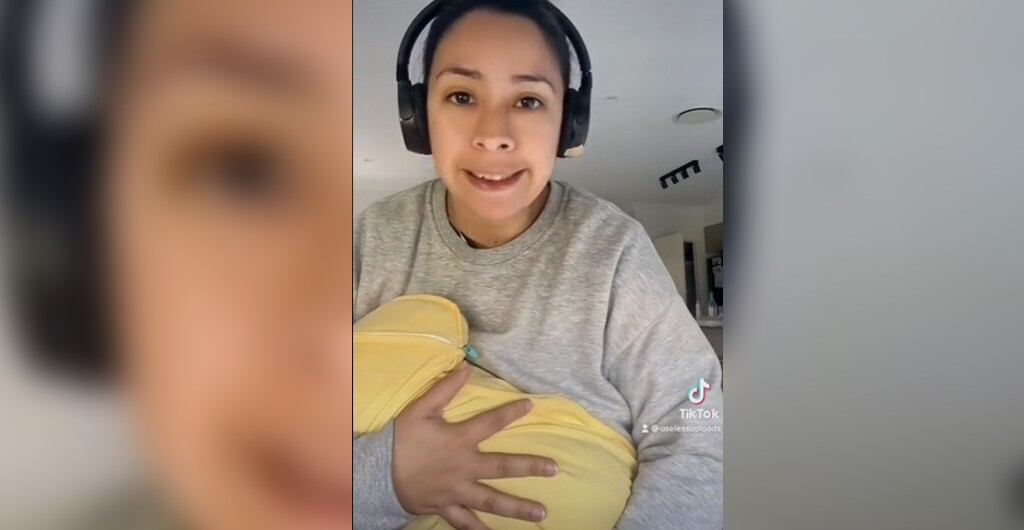 En su Tik Tok mujer critica la maternidad