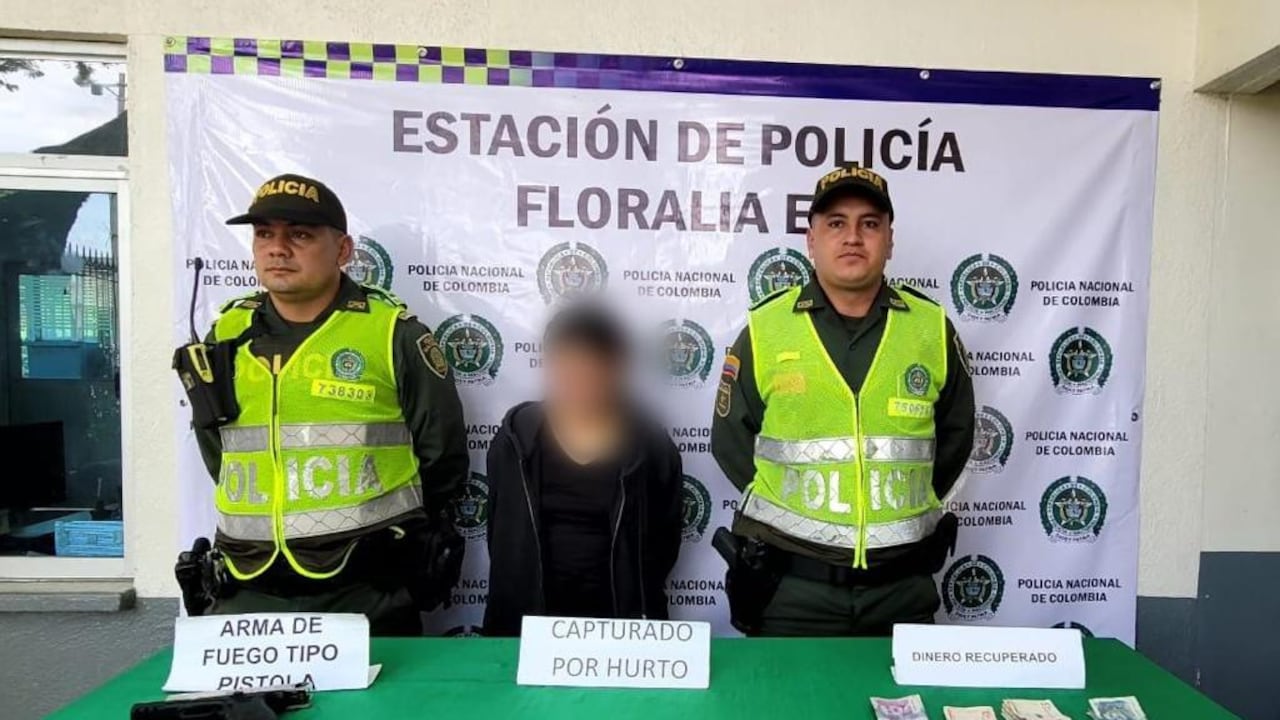 La mujer intentó huir pero fue detenida por agentes de la Policía.