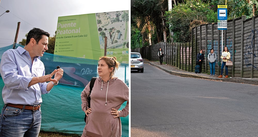   Esta médica se queja con Juan Diego Alvira por la increíble demora de un puente peatonal. En muchas de las obras no se ven obreros. 