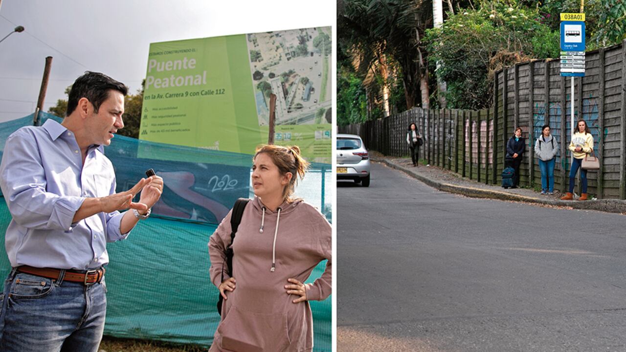 Esta médica se queja con Juan Diego Alvira por la increíble demora de un puente peatonal. En muchas de las obras no se ven obreros.