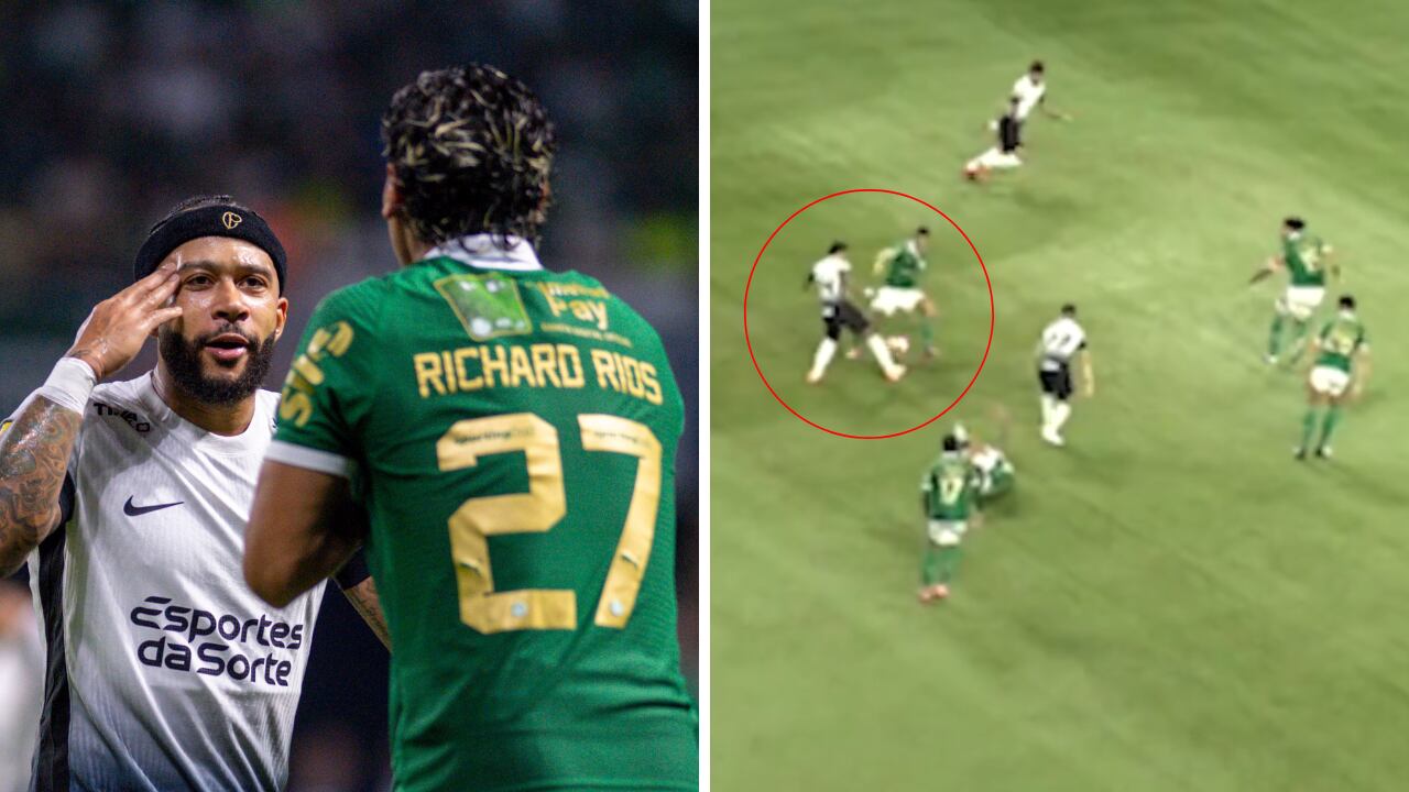 Memphis Depay hizo jugada magistral en el Palmeiras vs. Corinthians