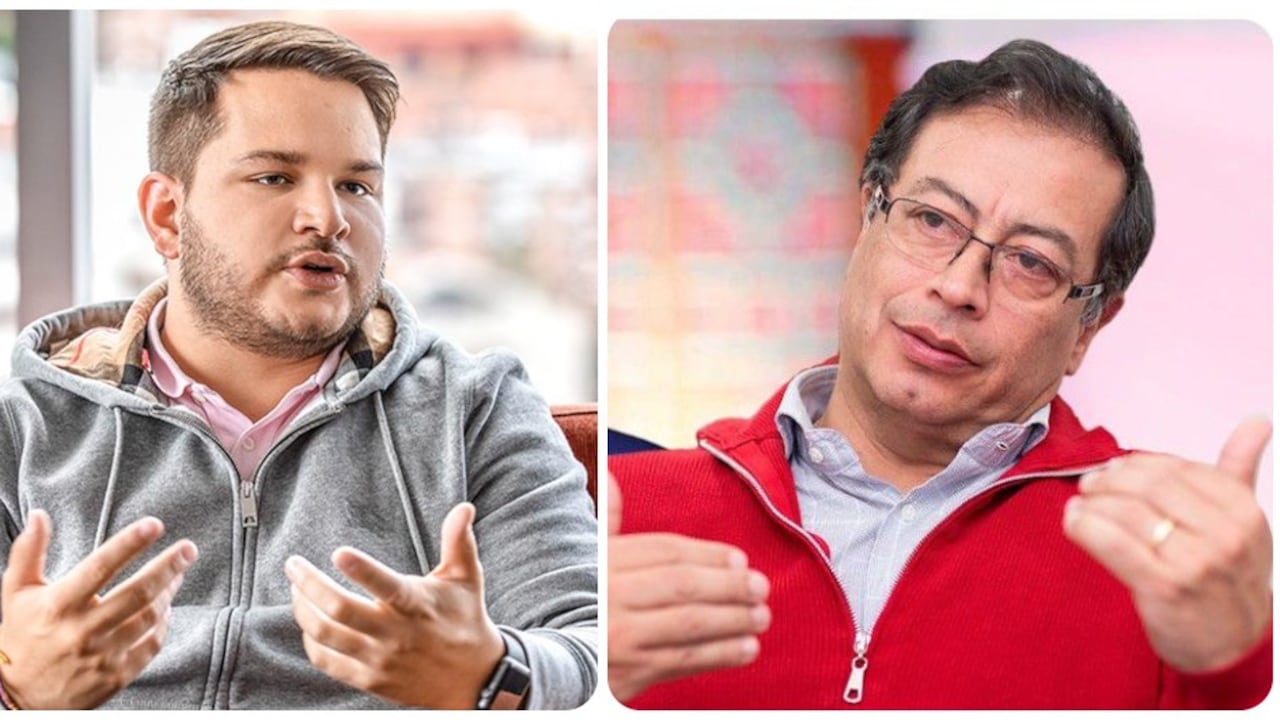 Nicolás Alcocer y el presidente Gustavo Petro.