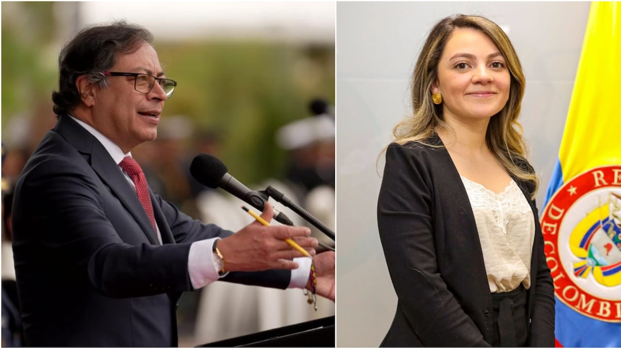Presidente Gustavo Petro y María Paula Fonseca