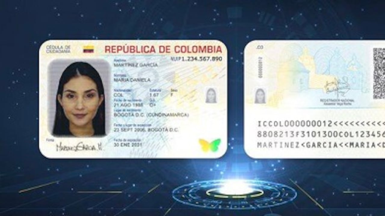 Cédula digital en Colombia.