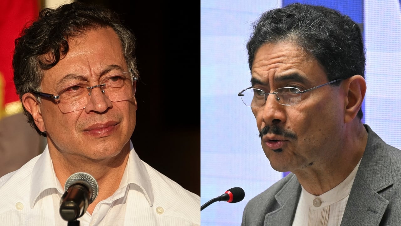 Presidente Gustavo Petro y el candidato Iván Cepeda.