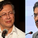 Presidente Gustavo Petro y el candidato Iván Cepeda.